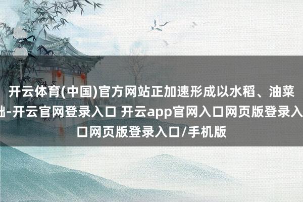 开云体育(中国)官方网站正加速形成以水稻、油菜种业为基础-开云官网登录入口 开云app官网入口网页版登录入口/手机版