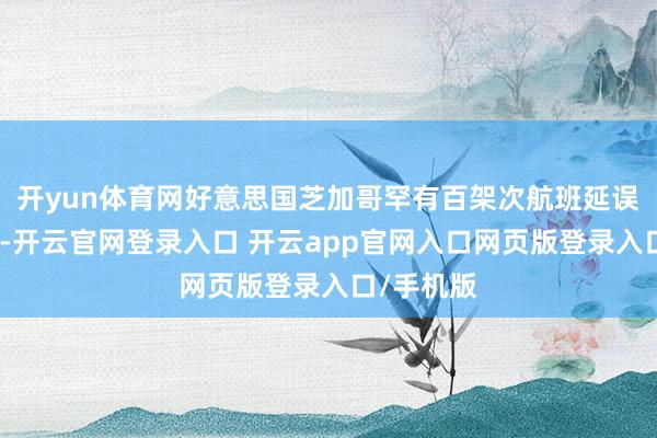 开yun体育网好意思国芝加哥罕有百架次航班延误或被取消-开云官网登录入口 开云app官网入口网页版登录入口/手机版